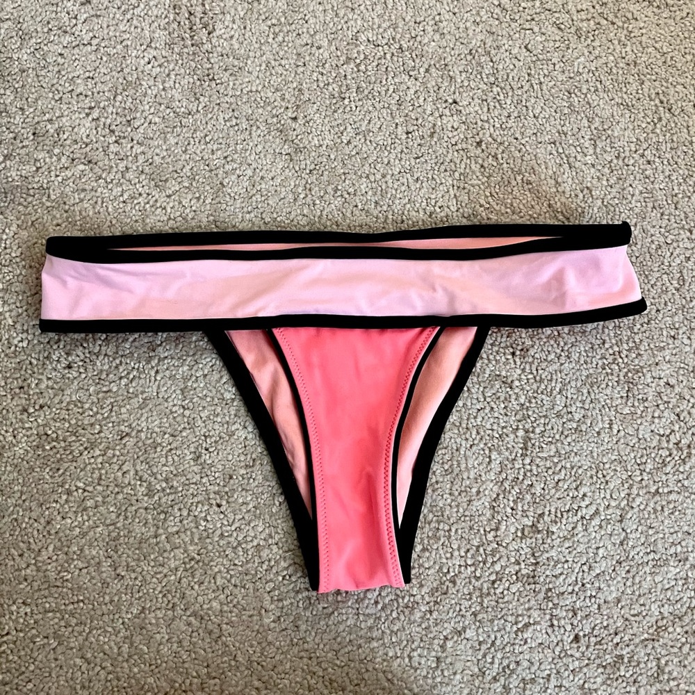 VS pink multicolor bikini bottom